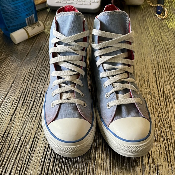 Converse Light Blue Chuck Taylor High Top Sneakers sz 9